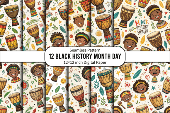 Download Black History Month Seamless Patterns - Black history month Collection