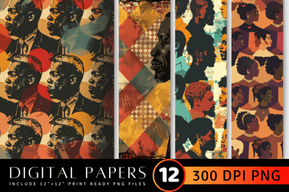 Download Black History Month Digital Paper - Black history month Collection