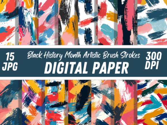 Download Brush Stroke Black History Month Paper - Black history month Collection