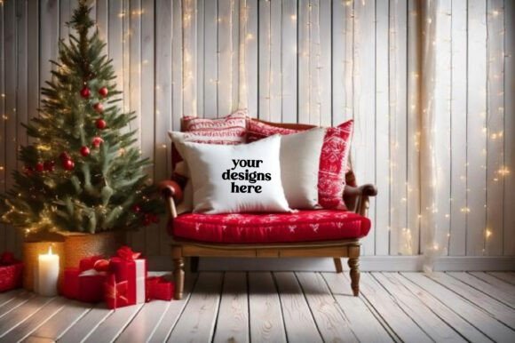 Download Christmas Pillow Mockup Vol- 87 - Premium Resources