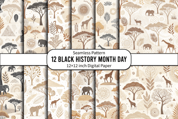 Download Black History Month Seamless Patterns - Black history month Collection