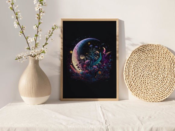 Download Boho Moon Printable Wall Art - Moon print Collection