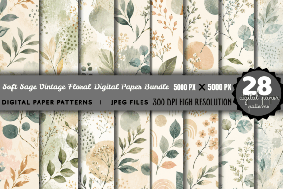 Download Strawberry Cottage Digital Paper Bundle - Cottage digital paper Collection