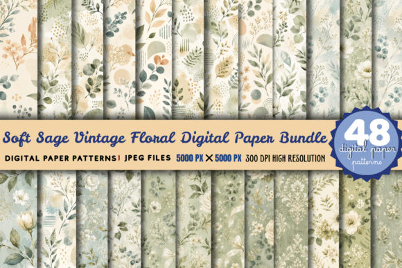 Download Strawberry Cottage Digital Paper Bundle - Cottage digital paper Collection