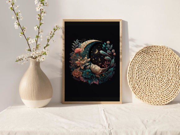 Download Boho Moon Printable Wall Art - Moon print Collection