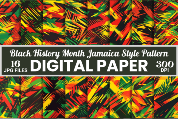 Download Black History Month Jamaica Patterns - Black history month Collection