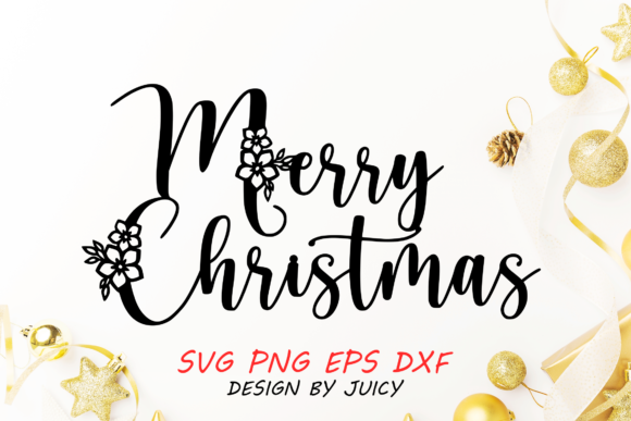 Download Floral Merry Christmas Svg - Merry christmas Collection