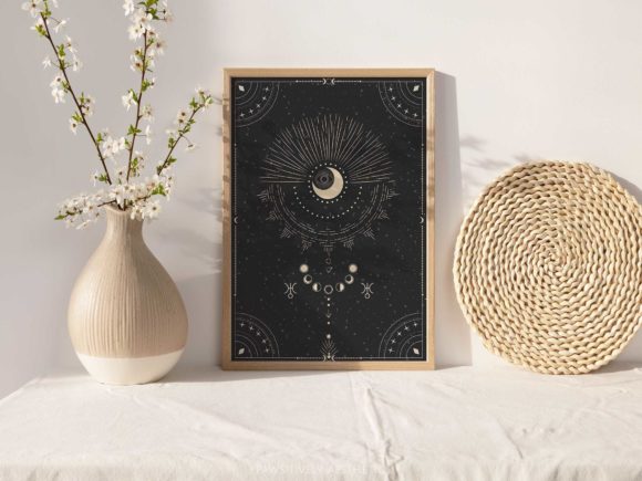 Download Celestial Moon Printable Wall Art - Moon print Collection