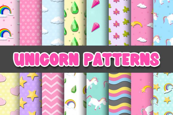Download Unicorn Digital Paper Patterns - Unicorn digital paper Collection