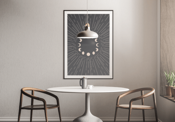 Download Celestial Sun Moon Printable Wall Art - Moon print Collection