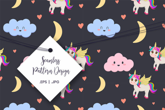 Download Seamless Unicorn Digital Paper - Unicorn digital paper Collection